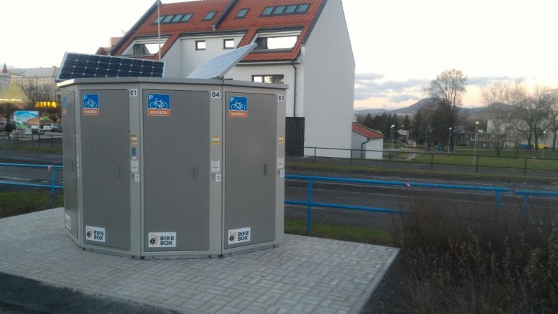 Bike Box - Louny, at the bus station